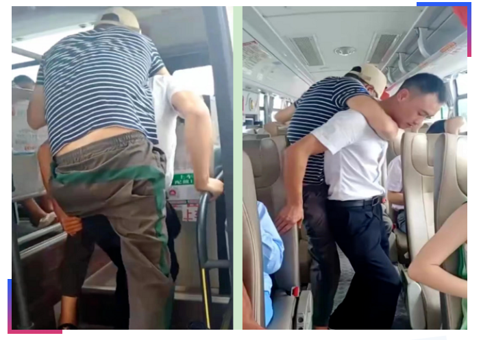 吉安長(zhǎng)運(yùn)：“小伙子，我來(lái)背你上車(chē)！”